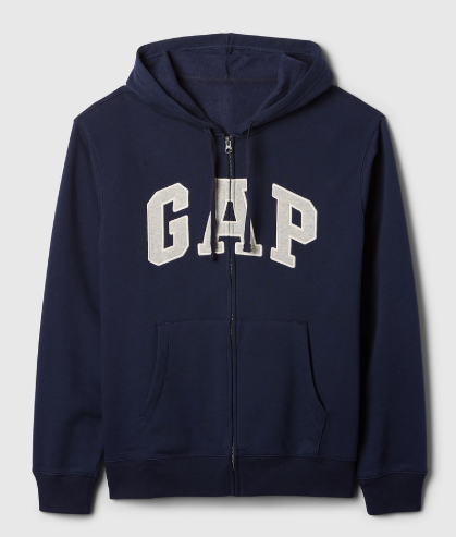 Gap Relaxed Gap Logo Zip Hoodie , XL -.