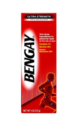 Bengay Ultra Strength Topical Antacid Analgesic Pain Relieving Cream, 4oz>