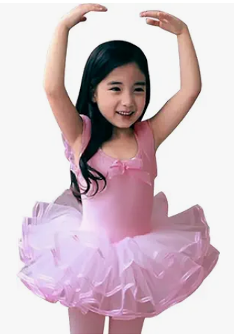 Amazon Little Girls' Short Sleeve Tiered Tutu Ballet Party Dresses, 3-4T +