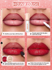 Sheglam Lip Dazzler Glitter Kit - Curtain Call -.