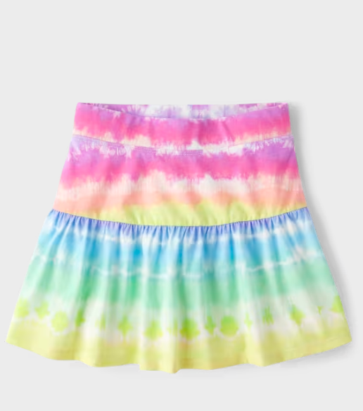 Ch. Place Girls Print Tiered Skort - pink, 10-12T +