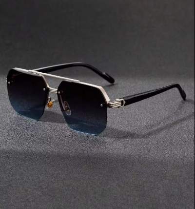 Shein 1pc Men's Fashion Crossbar Pilot Fashion Glasses