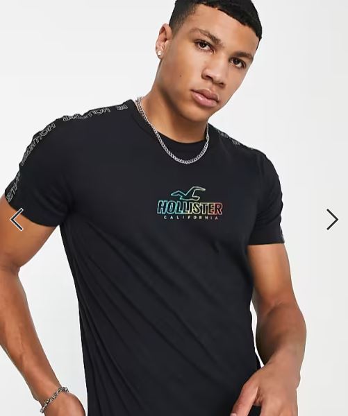 Hol. T-shirt with Ombre Effect In Black +