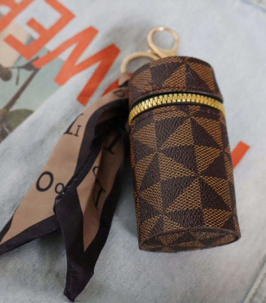 Shein Mini Retro Purse Classic Pouch With Scarf -.