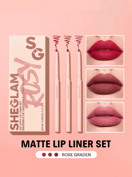 Sheglam So Lippy Lip Liner Set-Rose Garden 3 Pcs/Set +