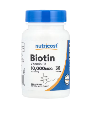 Nutricost, Biotin, 10,000 mcg, 30 Capsules +