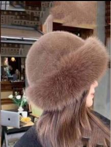 Shein 1pc Women's Luxury Faux Fur Winter Hat -.