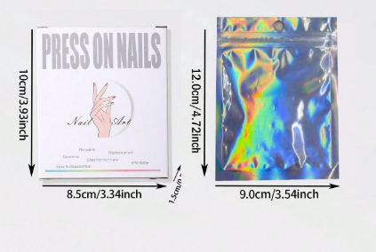 Shein 30pcs Almond Shaped Ombre Nail Stickers, Full Coverage Nude Ombre>