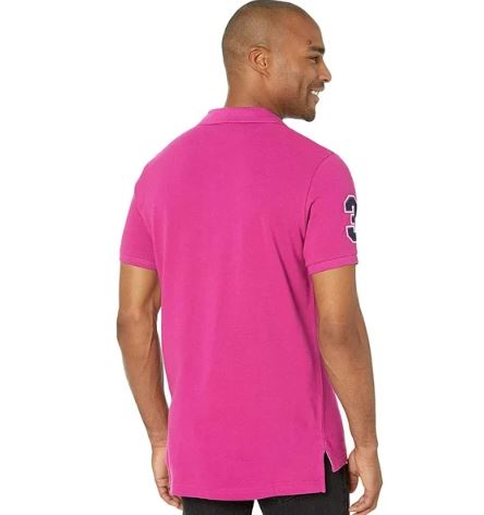 U.S. Polo Men's Slim Fit Short Sleeve Polo Shirt, M +