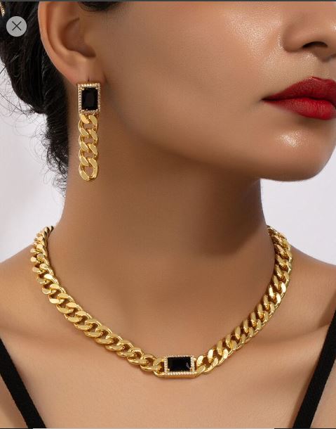 Shein 1set Fashionable & Elegant Jewelry Set */