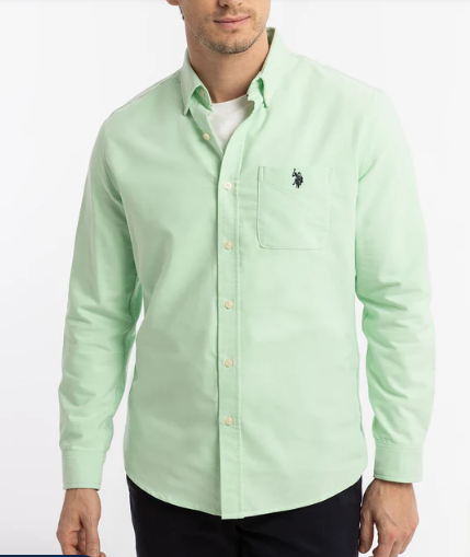 U.S. Polo Long Sleeve Stretch Oxford Shirt