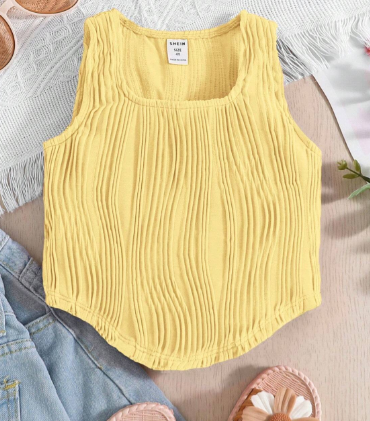 Shein Comfortable Sleeveless Vest, 4T +