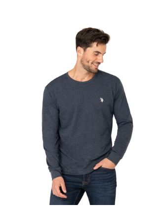 U.S. Polo Men's Long Sleeve Crew Tee, M /