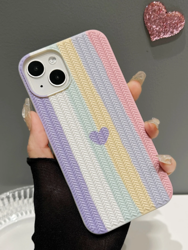 Knitted Texture TPU Painted Phone Case, Suitable For Iphone>