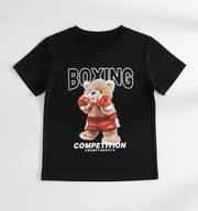 Shein Toddler Boys Bear & Letter Graphic Tee, 1-2T