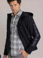 U.S. Polo Polar Fleece Bonded Wordmark jacket, L +