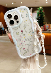 Flower Phone Case Handmade Beaded Bracelet & Printed For Iphone>
