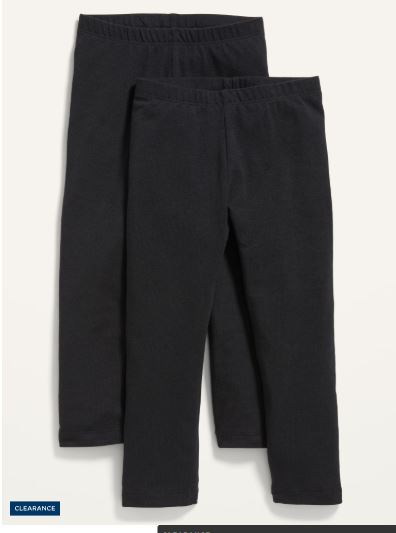 Old Navy 2-Pack Full-Length Leggings for Toddler Girls, 6-7T +
