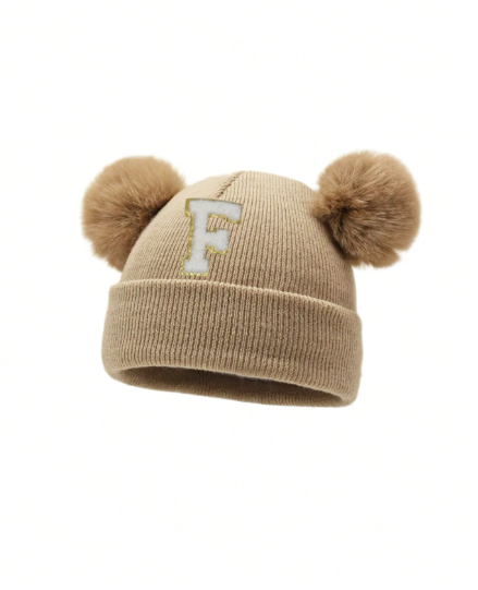 Shein 1PC Baby Letter "F" Knitted Cap +