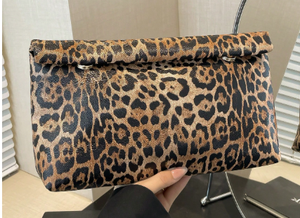 Shein Solid Color Large Capacity Flip Cover Magnetic Square Bag -.