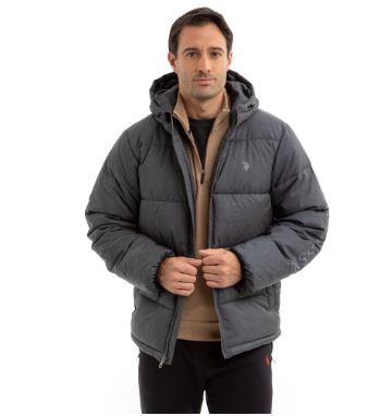 U.S. Polo Men's Puffer Jacket, L /