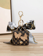 Shein Fashionable Casual Silk Scarf Miniature Bag Keychain  >