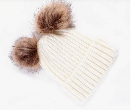 Shein New Ball Cap Pom Poms Winter Hat For Women */