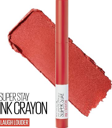 Maybelline Super Stay Ink Crayon Lipstick 40 LAUGH LOUDER +
