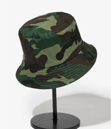 Shein Camo Print Bucket Hat */