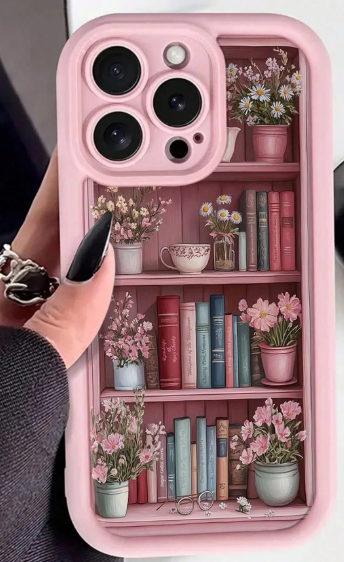 Book Painted Slot Fashion Soft Shockproof Iphone Case>