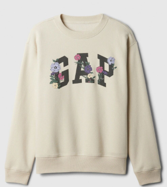 Gap Logo Sweatshirt Tan Chino, L +