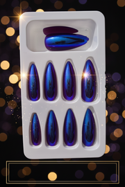 Shein Fake Nails Reusable Stick Press Mirror False Nail Tips Ballerina Long Nails +