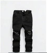 Shein Young Girls' Casual Distressed Washing Ripped Jeans, 11-12T +