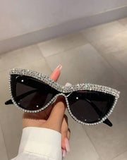 Shein 1pc Women's Fashionable Cat Eye Shape Glasses >