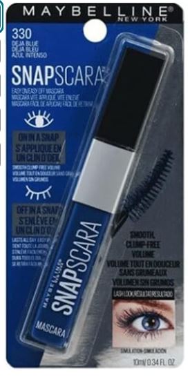 Maybelline New York Snapscara Washable Mascara, Deja Blue #330 /