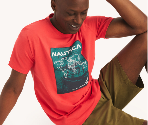 Nautica Sailing Division Graphic T-shirt, XXL +