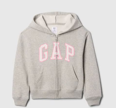 Kids Relaxed Gap Logo Zip Hoodie, 12T /