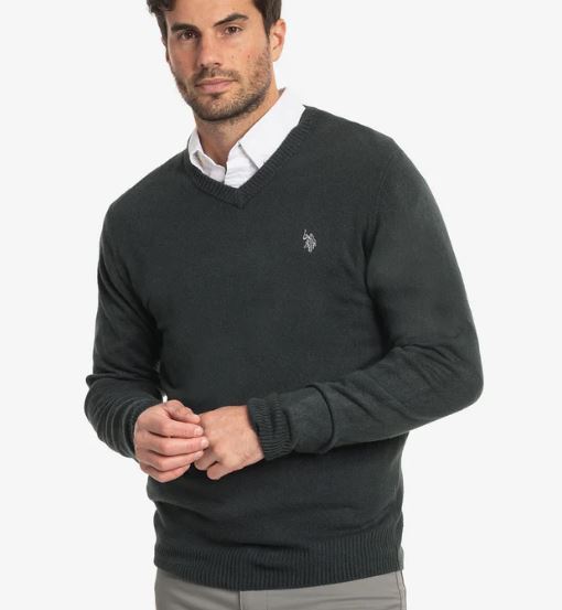 U.S. Polo Soft V-Neck Sweater, M /