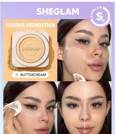 SHEGLAM Skin-Focus High Coverage Powder Foundation-Buttercream */
