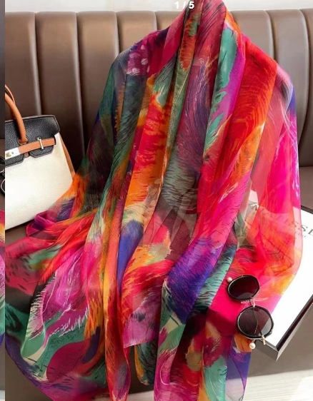 Shein 1pc Women's Chiffon Scarf +