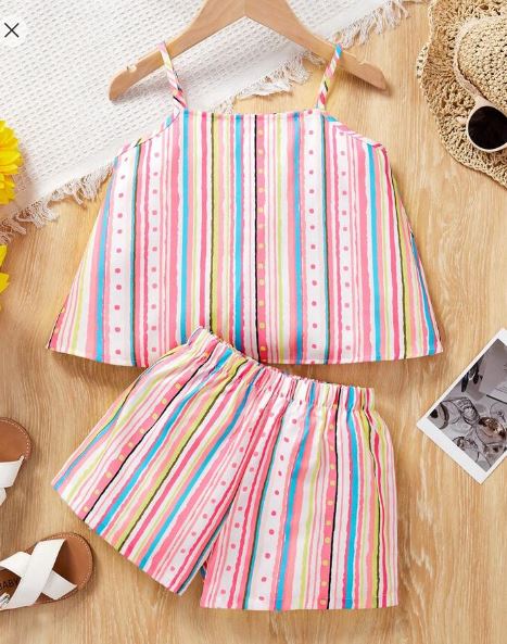 Shein Young Girl Casual & Cute Two Piece Set, 4T +