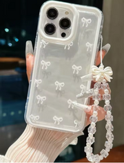 White Bow With Bracelet Mobile Phone Case for IPhone>