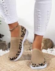 Shein Leopard Print Casual Slip-On Soft & Comfortable Sports Shoes, Size: 37 +