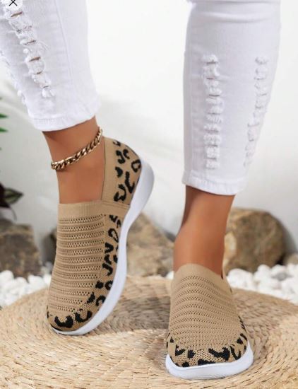 Shein Leopard Print Casual Slip-On Soft & Comfortable Sports Shoes, Size: 37 +