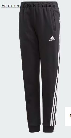 Adidas 3-Stripes Tapered Leg Pants, L */#
