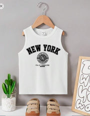 Shein Young Boy's Letter Printed Round Neck Vest, 7T +