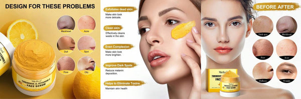 Shein Meliza Turmeric & Vitamin C Face Scrub Face /