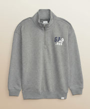 GAP Kids Logo Quarter-Zip Sweatshirt +