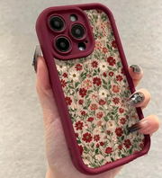 Burgundy Gradient Minimalist Print Phone Case Compatible With Iphone>