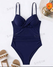 Shein Women's One-Piece Swimsuit Bathing Suits Women, L +